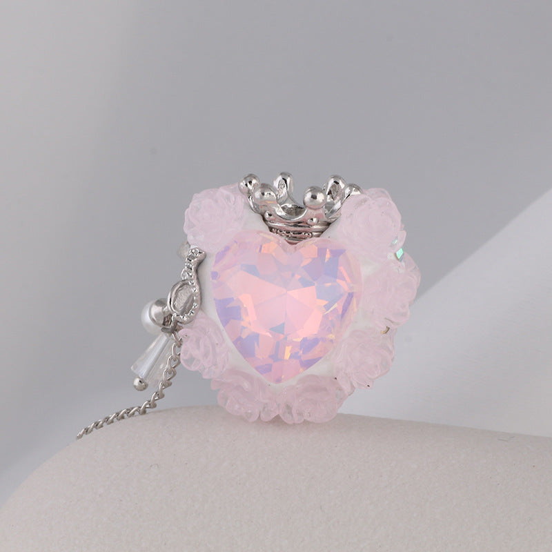 Wholesale Color Changing Love Zircon Crown Soft Ceramic Diamond Ball with Straight Hole Beads